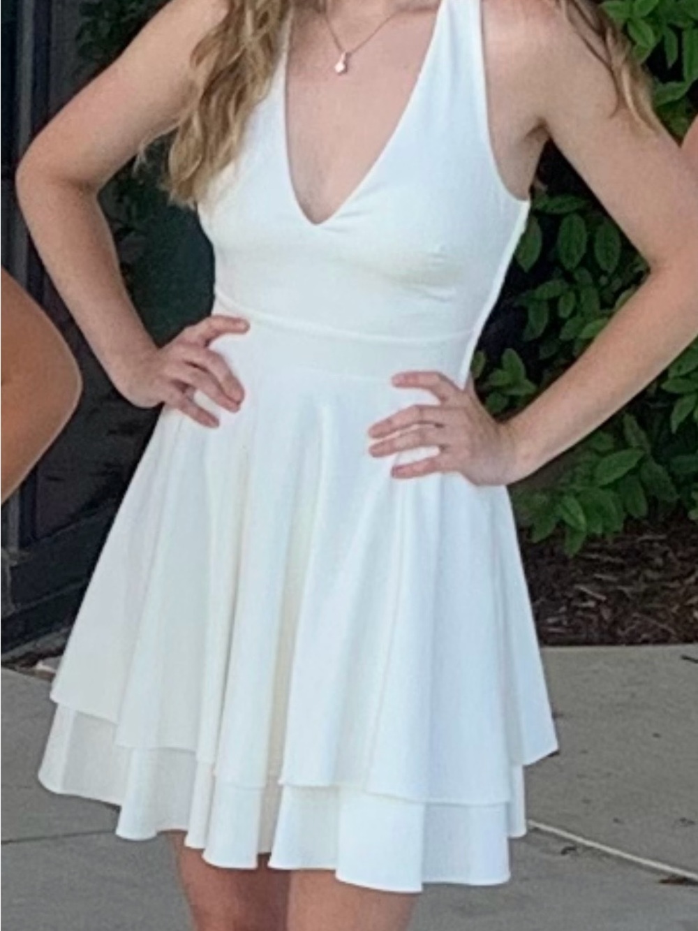 White Fit & Flare Dress